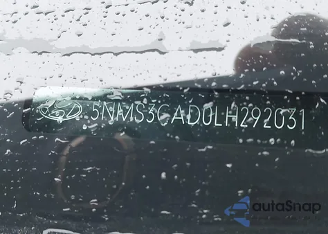 2020 Hyundai Santa Fe Sel z USA, uszkodzony, nr VIN 5NMS3CAD0LH292031